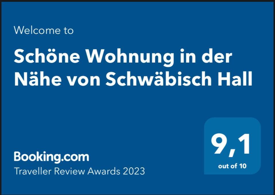 Schoene Wohnung In Der Naehe Von Schwaebisch Hall Rieden  Exterior foto